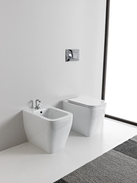 TEOREMA 2.0 - Floor mounted ceramic toilet by Scarabeo Ceramiche - view 3